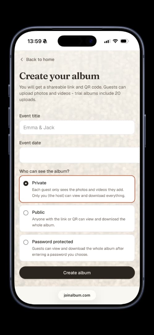 Create your album