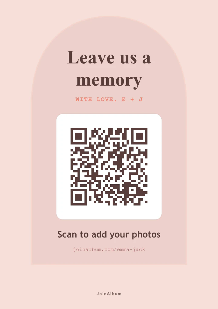 Arch QR poster template