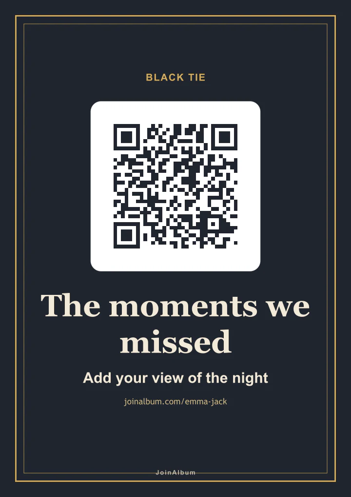 Elegant QR poster template
