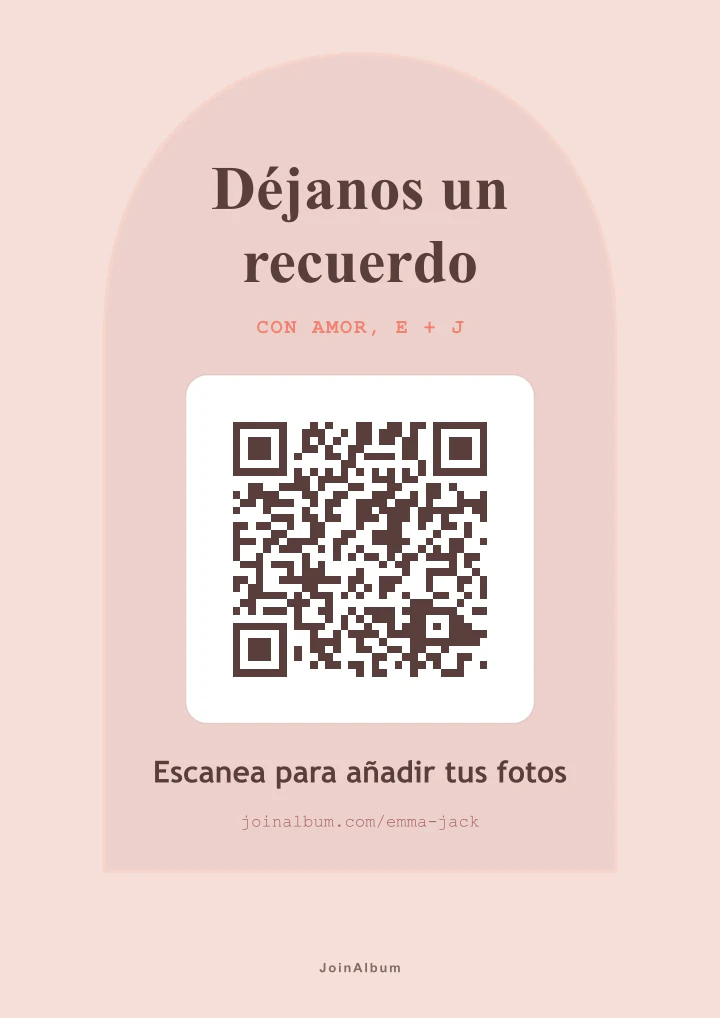 Plantilla de cartel QR Arco