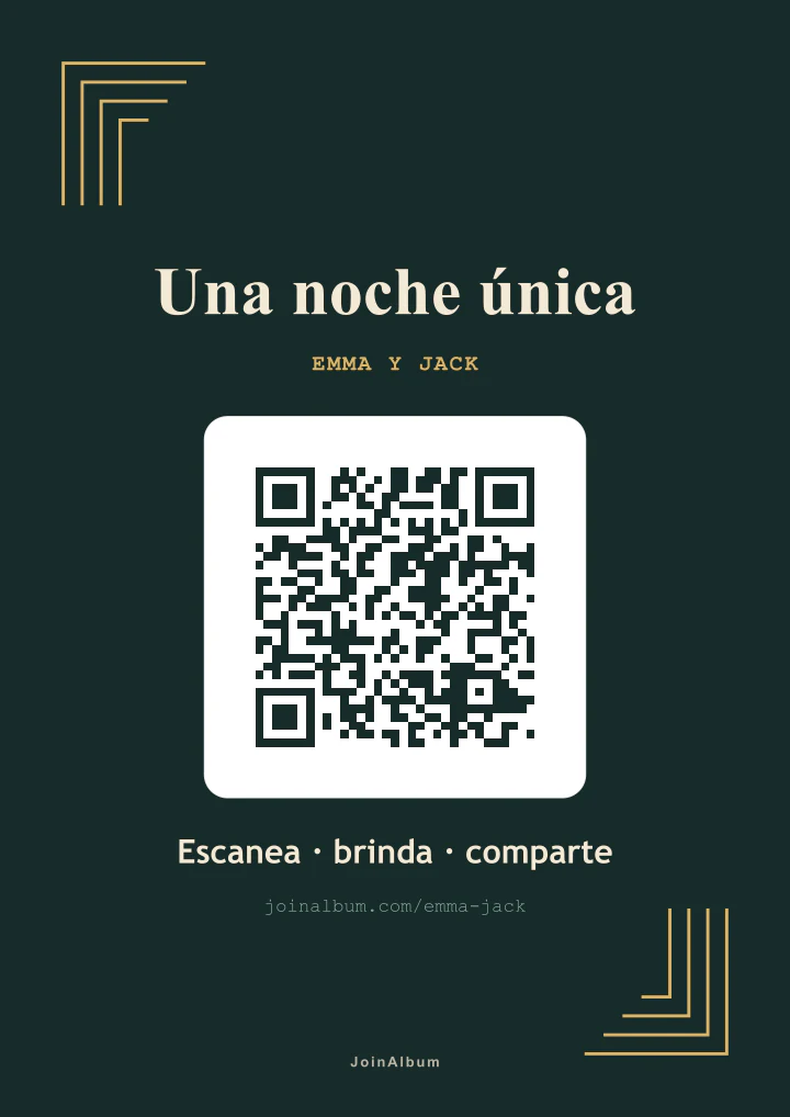 Plantilla de cartel QR Art déco