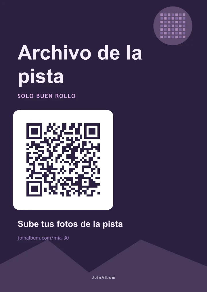 Plantilla de cartel QR Disco