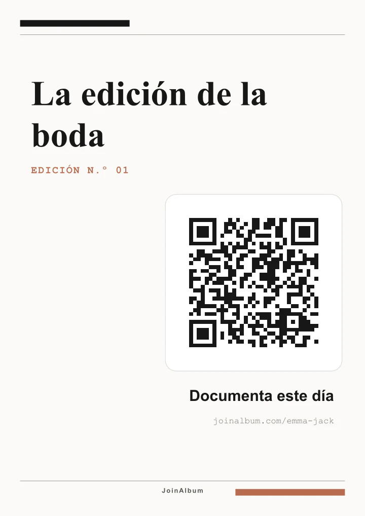 Plantilla de cartel QR Editorial