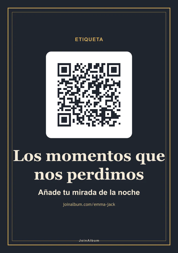 Plantilla de cartel QR Elegante