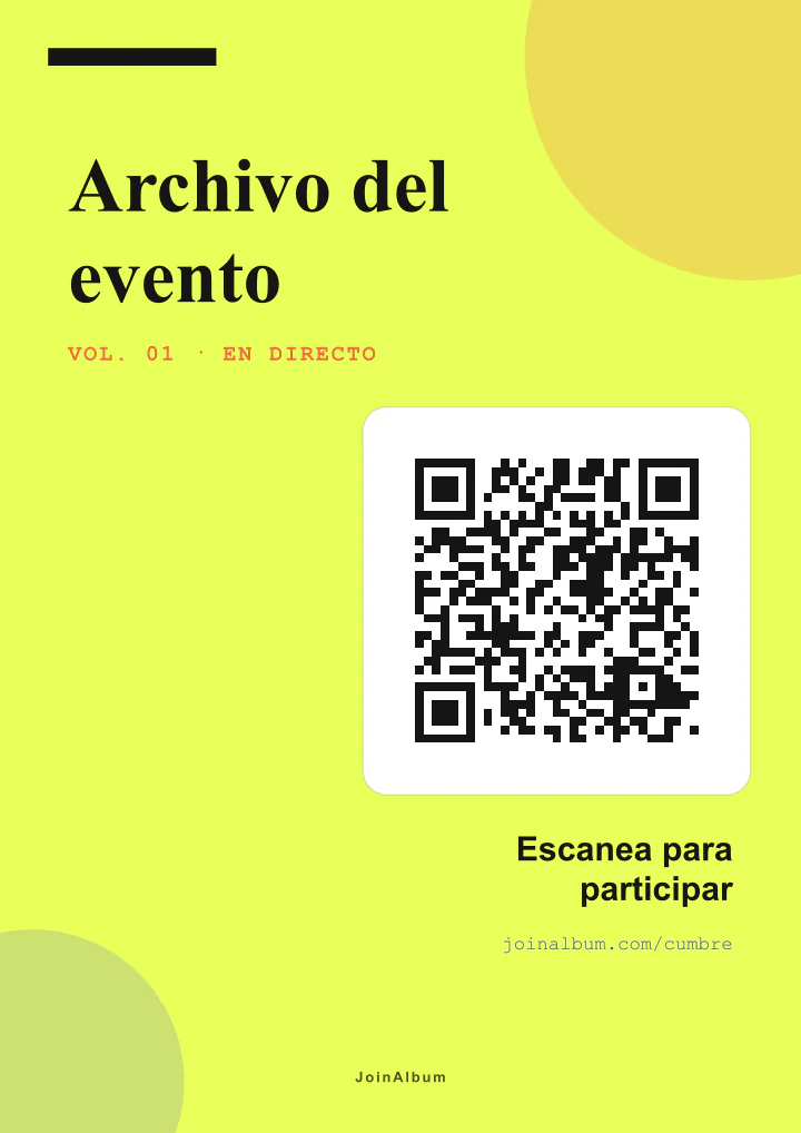 Plantilla de cartel QR Moderna