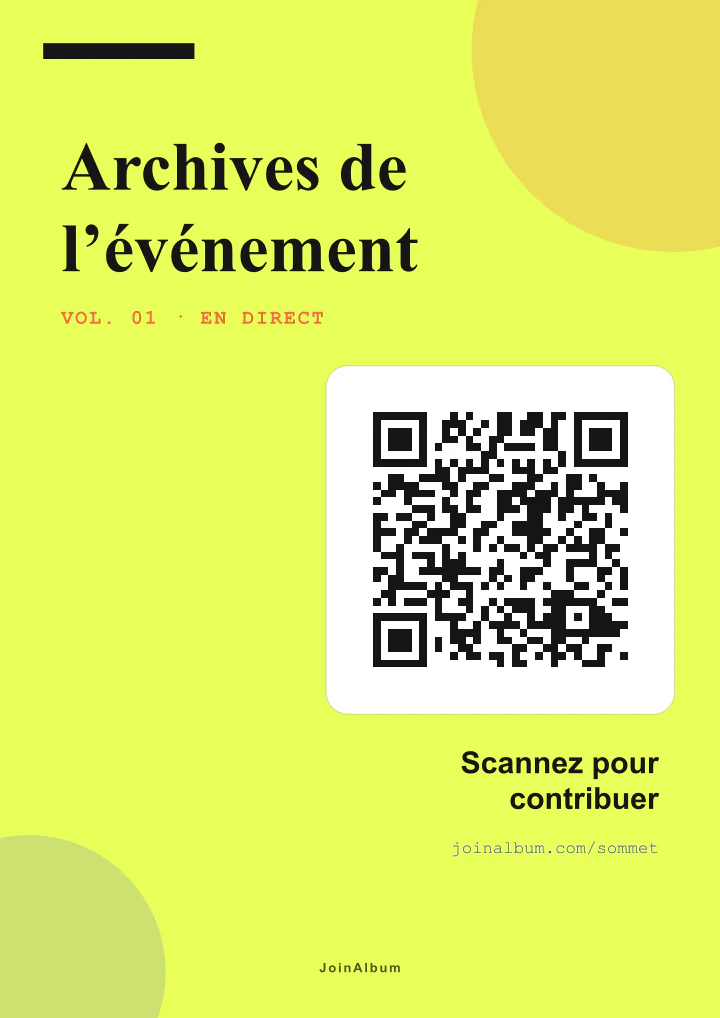 Modèle d’affiche QR Moderne