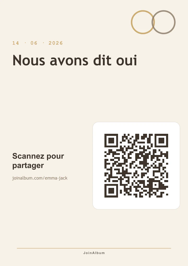 Modèle d’affiche QR Alliances