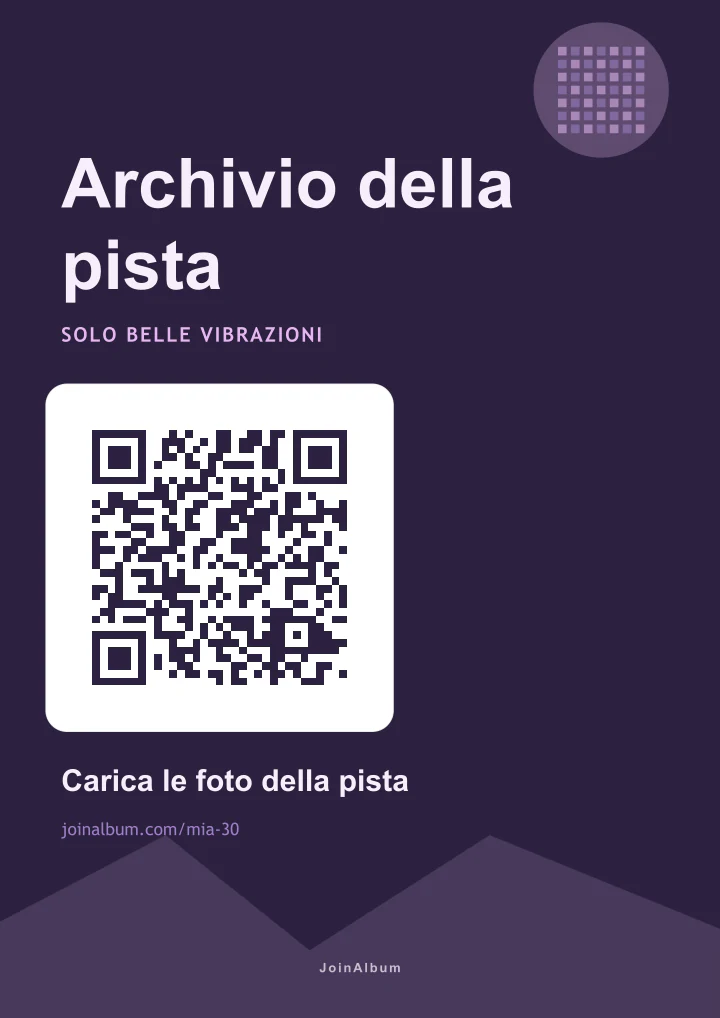 Modello di poster QR Disco