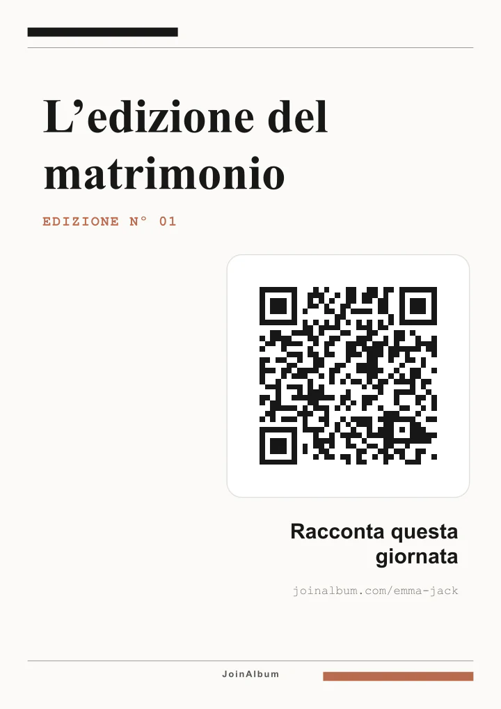 Modello di poster QR Editorial