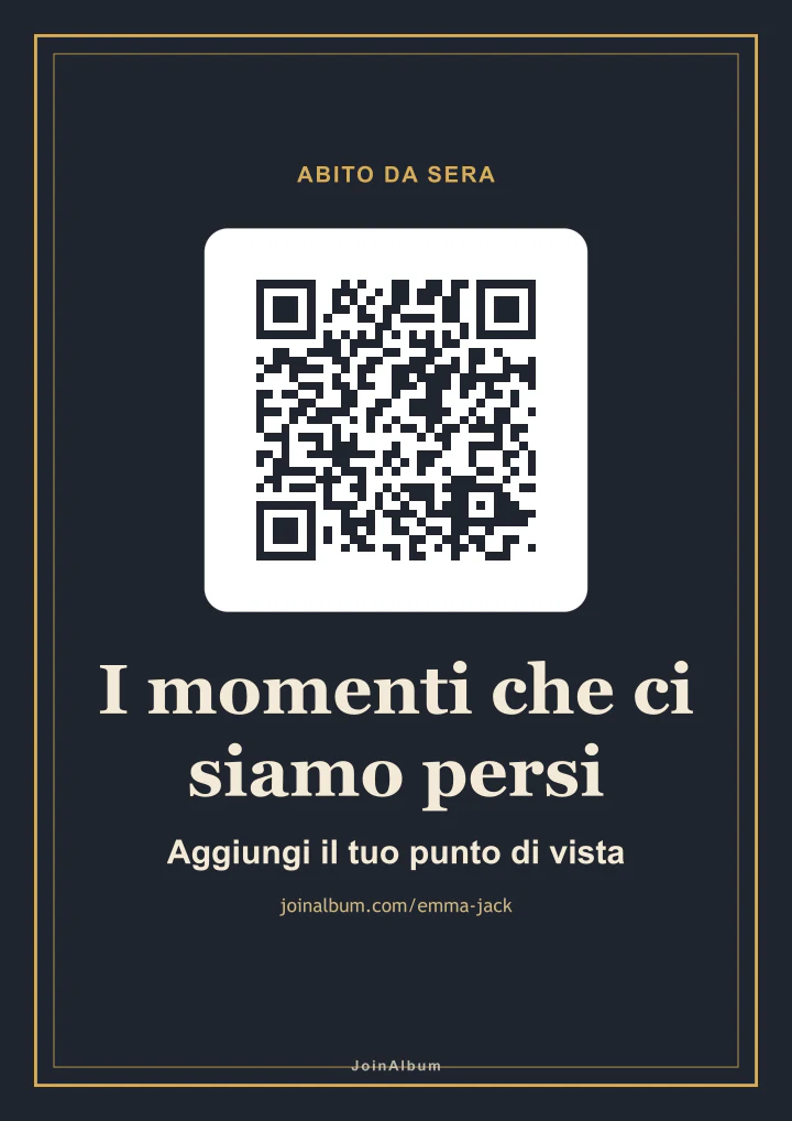 Modello di poster QR Elegante