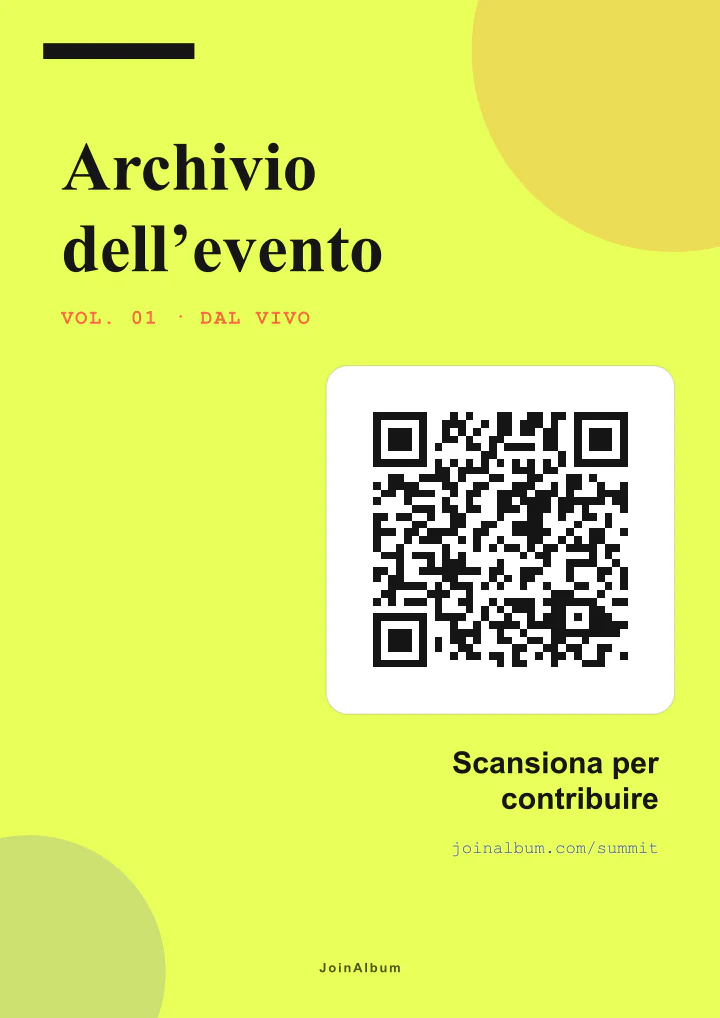 Modello di poster QR Moderno