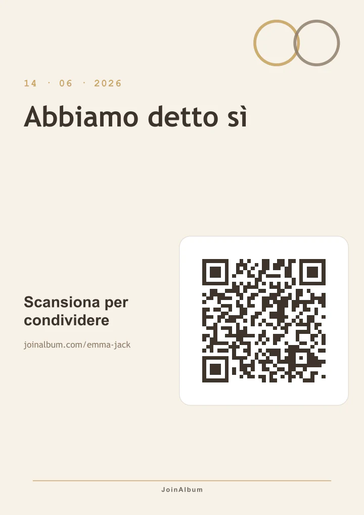 Modello di poster QR Fedi