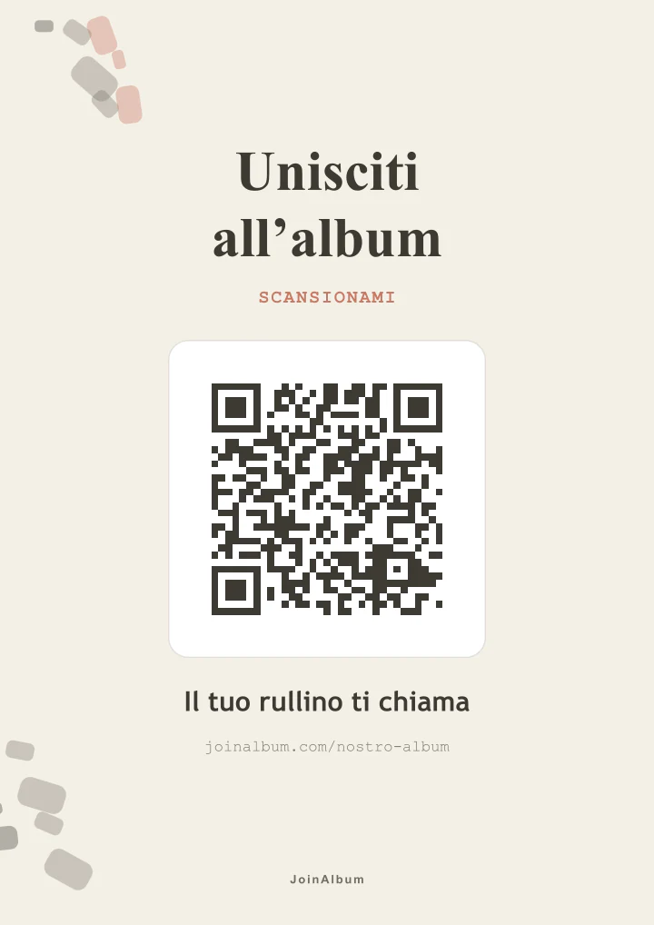 Modello di poster QR Terrazzo