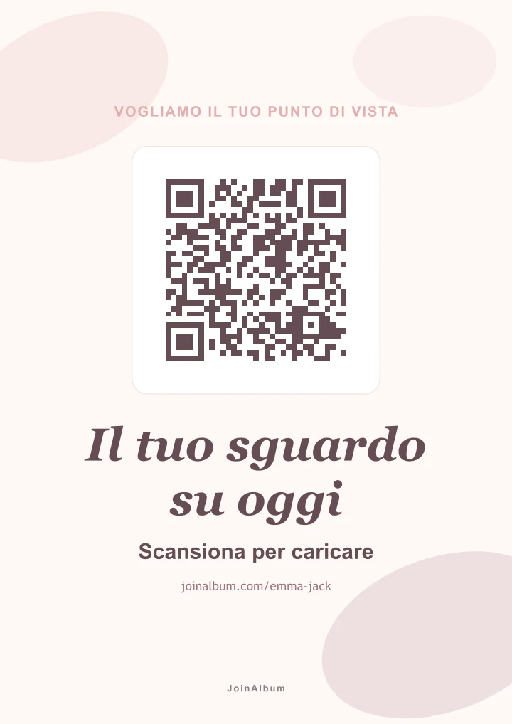 Modello di poster QR Acquerello